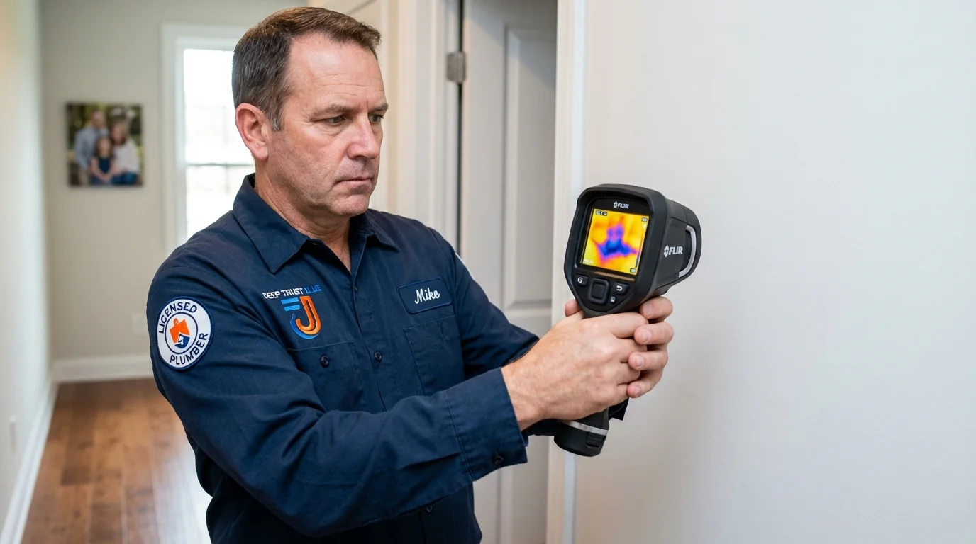 Thermal imaging leak detection by Johns Plumbing LLC in Honaker